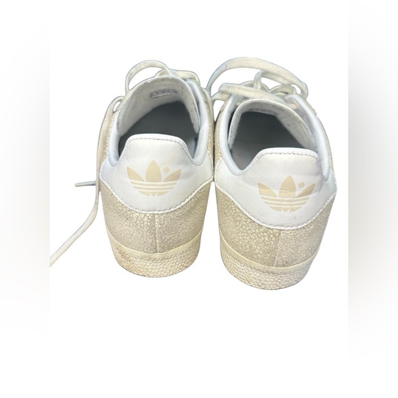 Adidas Gazelle Clear Grey Crackle Cloud Off White Shoes Sneakers womens 6.5 - Picture 8 of 10